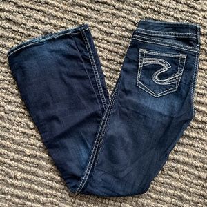 Silver bootcut jeans size 29W 35L